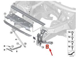BMW X5 G05 X6 G06 X7 G07 Kairysis Galinio Žibintų Laikiklis Originalus 51647421709