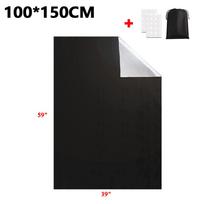 Nešiojama tamsinanti žaliuzė langui, termiškai izoliuojančios virtuvės užuolaidos, lipnios, pasidaryk pats, KTY 100x150cm black