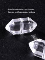 Natural White Double Point Crystal Beads for DIY Bracelet Jewelry gray