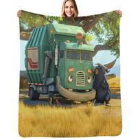 Funny Trash Truck gift for fans trash truck netflix Throw Blanket Sofas Stuffeds Blankets 30x40in beige