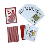 Plastic Poker Card Pvc Red Blue Green Coffee Color 4 Colors Washable Sand Washable Stencil High-end Game Entertainment white
