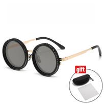 ND9 Adjustable Polarized Sunglasses Neutral Rotating Light Reducing Sunglasses Personalized Fashion Round Frame UV400 Sunglasses as picture auksas