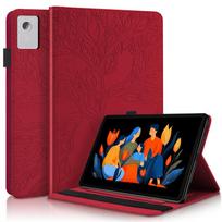 Planšetinio kompiuterio dėklas Lenovo Idea Tab Plus 12.1 dėklas Tb361fu Reljefinis medis Flip piniginės stovas dangtelis Xiaoxin Pad 12.1 Tb365fc dėklui Idea Tab Plus 12.1 ruda