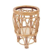 Floor Flower Stand, Heavy Pots Stable Rattan Basket, Smooth Surface Flower Stand for Indoor Outdoor Balcony A