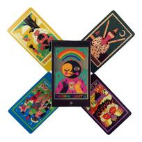 The Rainbow Tarot Cards A 78 Oracle English Visions Divination Edition Borad Playing Games black