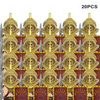 Medieval Age Castle Knights Roman Legion Warriors Crusader Infantry Spartan Cavalry Building Bricks Blocks knight figures toys brown