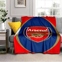 Arsenal Football Club Crest Blanket Outdoor Flannel Blanket for Camping, Hiking, Garden Parties, Picnic Essentials,gift for family and friends 75x90cm