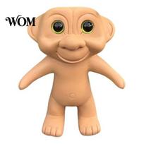 Small Flower Pot Cute Troll Planter, Decorative Resin Flowerpot, Novelty Plant Shape Planter for Succulents Indoor Outdoor Decoration, Unique ruda