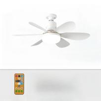 1Pc New E27 Screw Household Silent Small Fan Light, Smart Ceiling Fan Light Dining Room Bedroom Fan Light