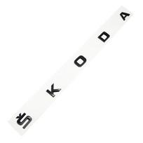 3D ABS Chromo Juodas Logotipas Octavia Emblemos Raidės Automobilio Galinės Bagažinės Ženklelis Skoda Octavia Kodiaq Superb Yeti A7 Rapid Kodiak Fabia black