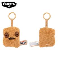 Originalus Fuggler Fugg Nuggets Pliušinis Raktų Pakabukas Mini Nugget Baisus Monstras Krepšio Pakabukas Pūkuotas Mielas Dantytas Žaislas Kuprinės Pakabinamas Ornamentas beige