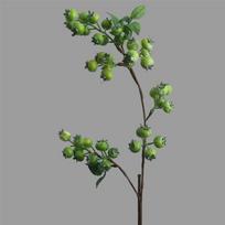 Plastic Christmas Blueberry Fruit Branches Elegant Realistic Simulation Foam Red Berry Handmade Fake Plants 4XL žalia