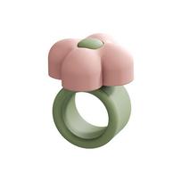 Silicone Door Handle Impact Pad Anti-Shock Doorknob Bumper Pad  for Bedroom Decoration Flower
