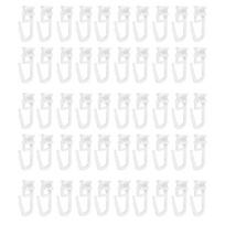 Pack Of 50 Curtain Gliders Curtain Hooks Lockable Providing Convenience And Elegant To Any Space 1 white