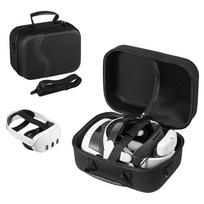 Carrying Case for Meta Quest 3 for BOBOVR M3 PRO Elite Strap Protective Bag Hard Shell Case for Travel and Home Storage black