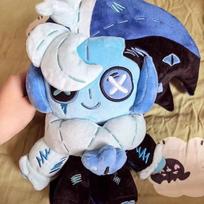 20cm Cookie Run Kingdom Shadow Pieno Sausainio Pliušinis Lėlė Minkštas Kimštas Medvilnės Žaislas Mielas Kolekcionuojamas Figūrėlė Gerbėjams Vaikų Gimtadienio Dovana blue