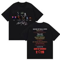 2026 Limited Edition Merch TShirt for The Weeknd Hurry Up Tomorrow Album Unisex Hip Hop Neutral Streetwear Top Tshirt S black