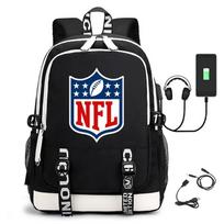 NFL Philadelphia Eagles Fan Backpack Teens - Oxford Fabric School Bag With Laptop Compartment Waterproof Breathable Black 1