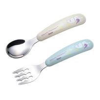 [Moomin] Moomin Stainless Steel Spoon and Fork Set 13cm Single product white