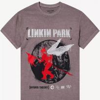 Linkin Park T-Shirt Soldier Hybrid Theory Brown New 150 gray