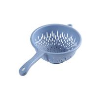 Food Grade Colander with Handle Kitchen Vegetable Fruit Washing Basket Strainer for Draining tamsiai mėlyna spalva