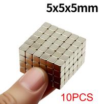 5x5x5mm Super stiprus neodimio magnetas N35 NdFeB nuolatinis magnetinis imanes blokelis Galingi magnetai Šaldytuvo magnetas
