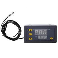 W3230 12V 24V 220V digital temperature controller thermostat regulator heating cooling control thermostat with sensor thermostat W3230 110-220V gray