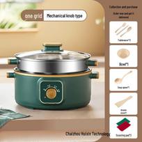 Three-Layer Electric Steamer with Timer and Auto Power-Off Stainless Steel Electric Steamer beige