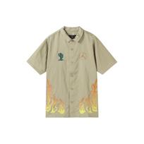 Travis Scott Cactus Jack X Jordan Button Down Shirt CW3131-247 XS beige