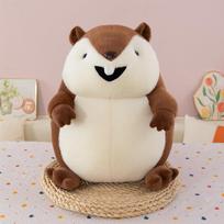 Simulation cute groundhog doll screaming gopher plush toy super cute children's doll rag doll birthday gift 30cm-0.3kg brown
