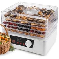 Maisto džiovintuvas 350W su laikmačiu, termoapytaka, 6 padėklai, 35–70°C
