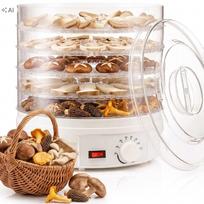 Maisto džiovyklė 350W, 5 padėklų, reguliuojama, grybams, vaisiams, žolelėms