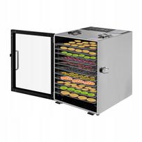 Maisto džiovyklė 800W, 12 nerūdijančio plieno padėklų vaisiams ir mėsai