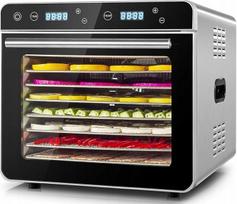 Maisto džiovyklė Kwasyo, nerūdijantis plienas, 8 padėklai, LED, 700 W