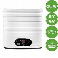 Maisto džiovyklė su temperatūros reguliavimu, 240 W