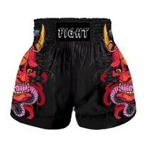 MMA Boxing Muay Thai Training Shorts Men Women Stretchable Lycra Gym Fight XXS black