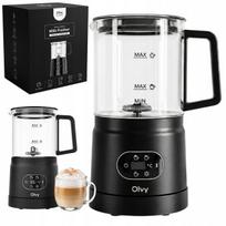 Pieno putų plakiklis Olvy, juodas, 500 W, 160/400 ml, 4 režimai, DS-M0205