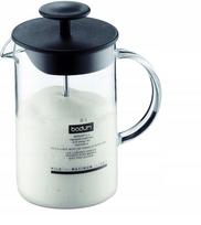 Pieno putų plakiklis BODUM LATTEO 1446-01, rankinis, stiklinis, 250 ml