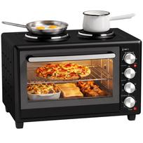 Mini orkaitė HOMCOM, 36 l, 2 kaitlentės, elektrinė, 90–230°C