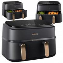 Karšto oro gruzdintuvė PHILIPS OVI DUAL 2750, 9 l, dviem kameromis