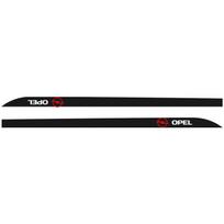 Car door badge decorative stickers side skirt stickers For Opel Corsa Astra Insignia Vectra Zafira Meriva Mokka Grandland Vivaro Kr8 black