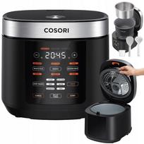 Lėta viryklė Cosori, 5 l, 970 W, juoda, su garinimo funkcija