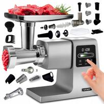 Mėsos malimo mašina Yoer, 2500W, metalinė, 4 kg/min, 7in1 su pjaustykle, 37 priedai