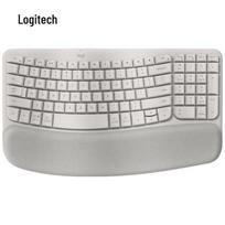 Logitech Wave Keys Ergonomic Wireless Keyboard smėlinė