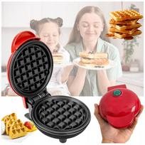 Vaflinė mini, raudona, 350 W