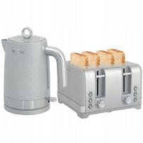 Virdulio ir skrudintuvo rinkinys HOMCOM, 1,7 l, 2200 W, 4 riekelių skrudintuvas