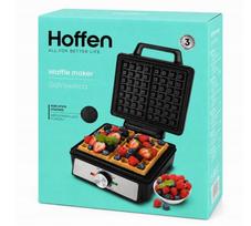 Vaflių keptuvė Hoffen WM-6012, 1600 W, juoda, 2 vafliai