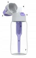 Vandens butelis su filtru Dafi Lavender, 0,5 l