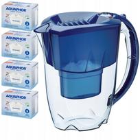 Vandens filtravimo ąsotis Aquaphor Amethyst 2,8 l, tamsiai mėlynas, su 4 Maxfor filtrais