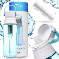 Gertuvė su filtru Aqualogis Aqua&Go, mėlyna, 500 ml